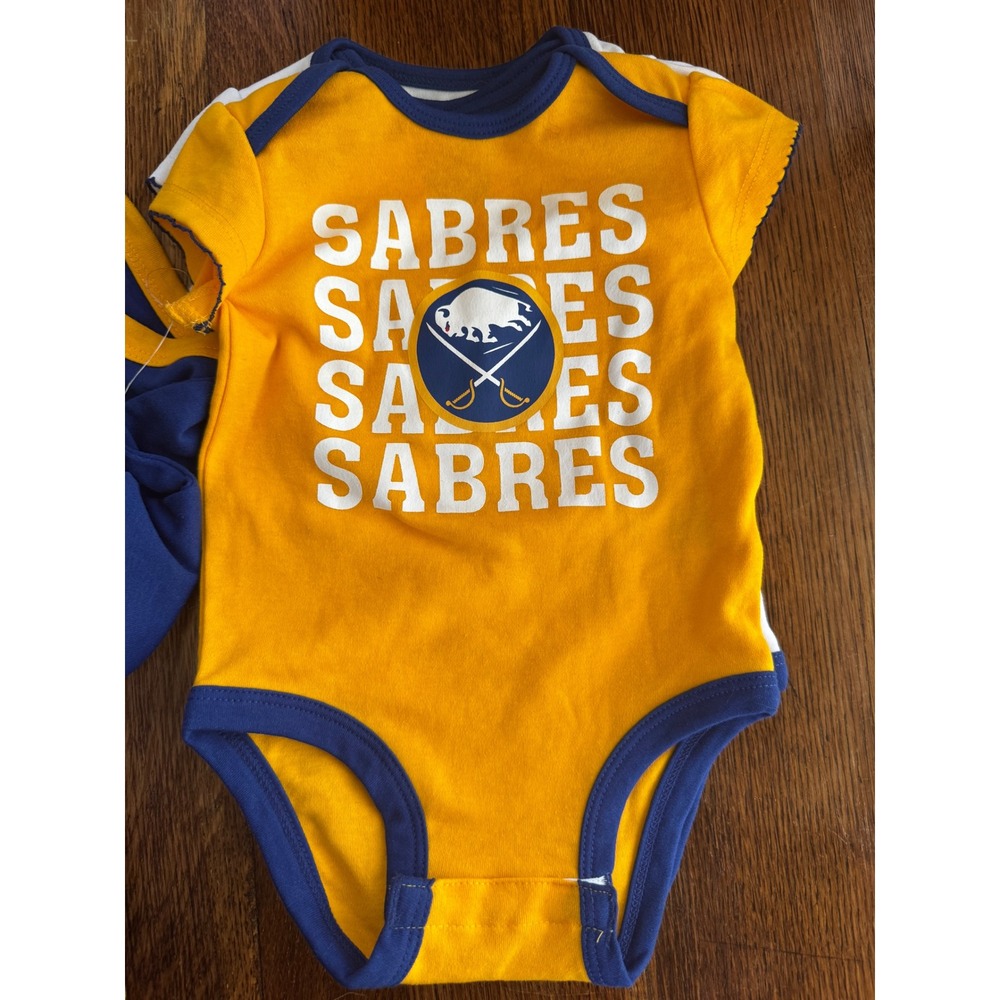 Buffalo Sabres NHL Onsie 3-Pack Set 6-9M NWT‎ - Picture 4 of 6